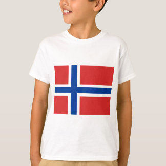 Beställnings- norsk flagga (Norske Flagg) T-shirt