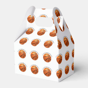 Beställnings- orange och svart läderbasket presentaskar