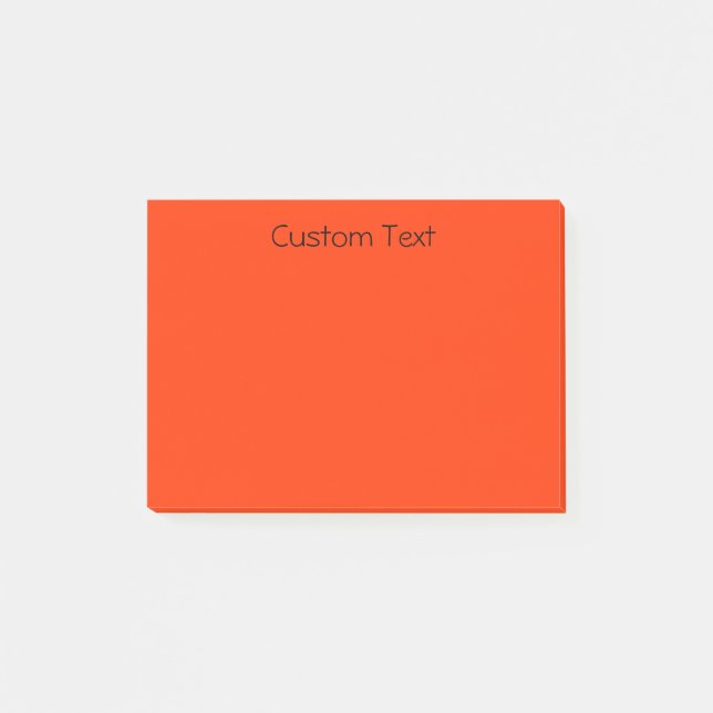 Beställnings- orange/rött post-it block (Framsida)