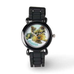 Beställnings- pastellfärgad valphundYorkie Armbandsur