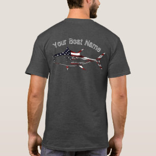 Beställnings- patriotisk tonfiskskjorta t-shirt