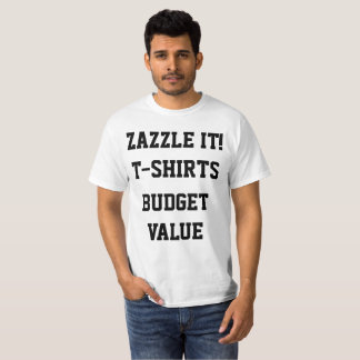 Beställnings- personligmanar BUDGET VÄRDERAR T-shirt