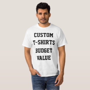 Beställnings- personligmanar BUDGET VÄRDERAR Tee Shirt