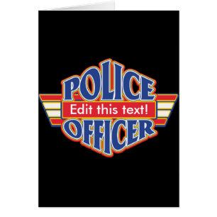 Beställnings- polis hälsningskort