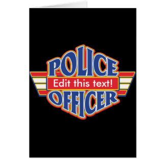 Beställnings- polis hälsningskort