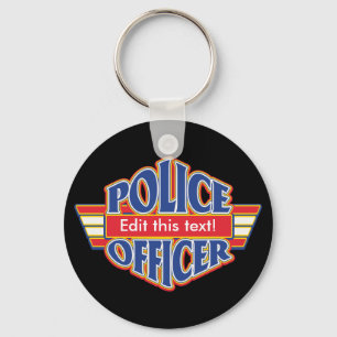 Beställnings- polis nyckelring