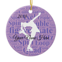 Beställnings- prydnad för figurskridsko