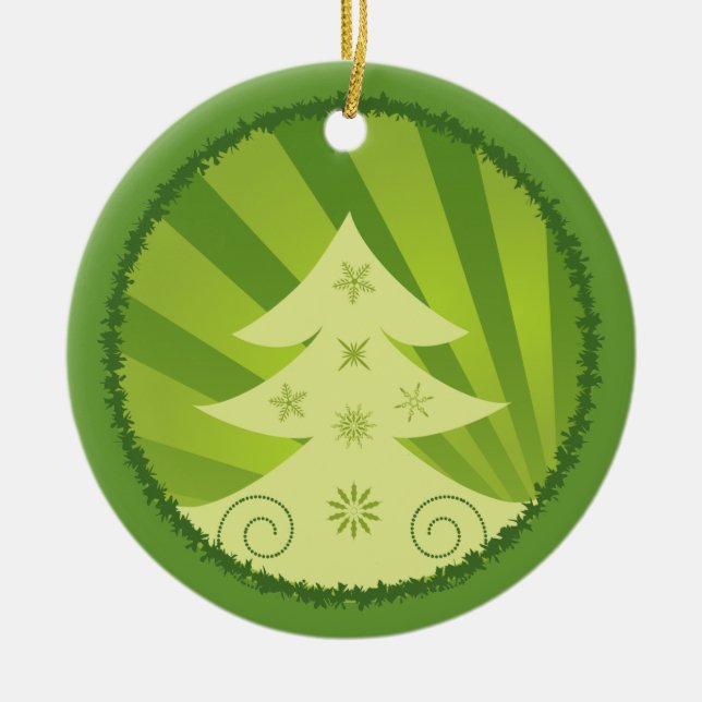 Beställnings- prydnad för god jul julgransprydnad keramik (Framsidan)