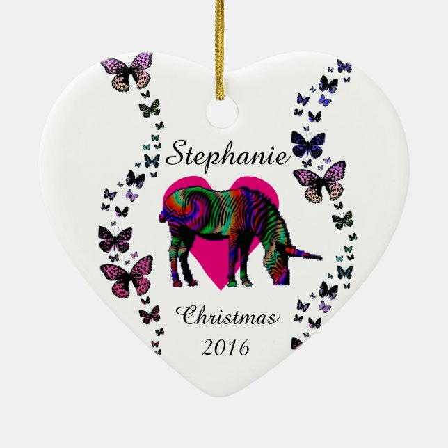 Beställnings- prydnad för magisk julgransprydnad keramik (Baksidan)