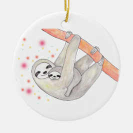 Beställnings- prydnad för nyfödd bebisprydnad för julgransprydnad keramik