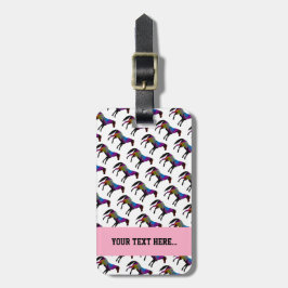 Beställnings- Racehorsebagagemärkre Bagagebricka