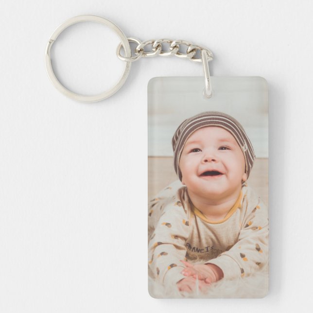 Beställnings- rektangel Keychain (tillfoga din (Framsidan)