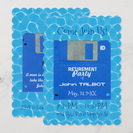 Beställnings- Retro inbjudan för