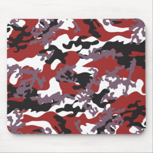 Beställnings- röda Camo Mousepad Musmatta