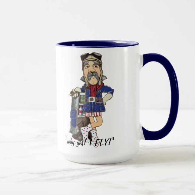 Beställnings- rolig pilot- gammal Timey Mugg (Höger)