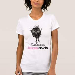 Beställnings- rolig ugglaälskare - kärlekugglor t shirt