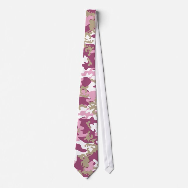 Beställnings- rosa Camo Tie Slips (Framsida)
