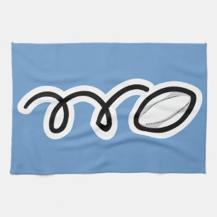 Beställnings- rugby kökshandduk