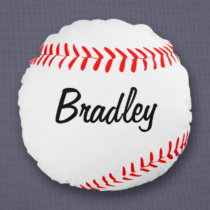 Beställnings- rundabaseballdekorativ kudde