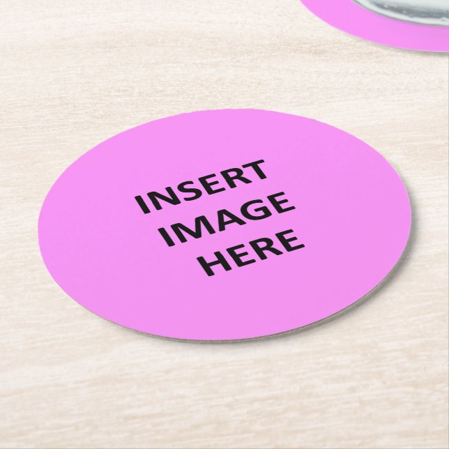 Beställnings- rundaträmassa stiger ombord underlägg papper rund (Vinklad)