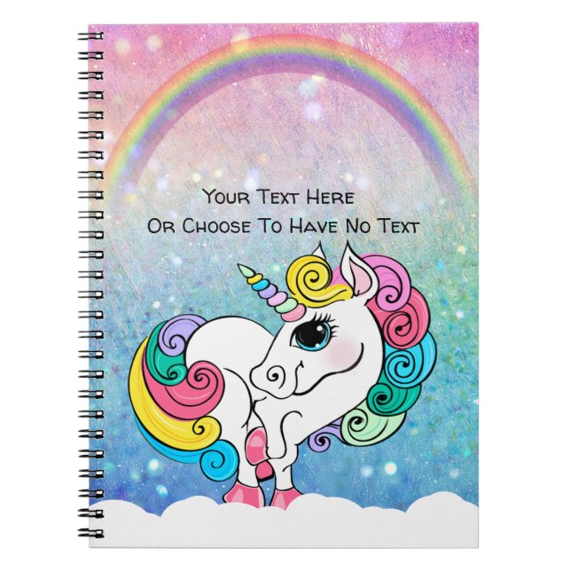 Beställnings- Sequins för glitter för regnbåge för Anteckningsbok (Framsidan)