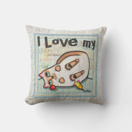 Beställnings- Siamese MoJo för kattkärlekamerikan Kudde