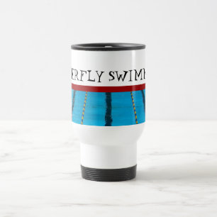 Beställnings- simningtravel mug resemugg