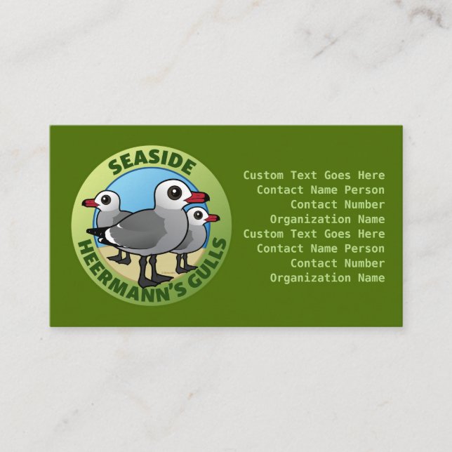Beställnings- sjösidaHeermanns kort för fiskmåsar (Framsida)