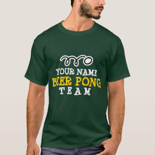 Beställnings- skjortor för ölPong lag Tee Shirt