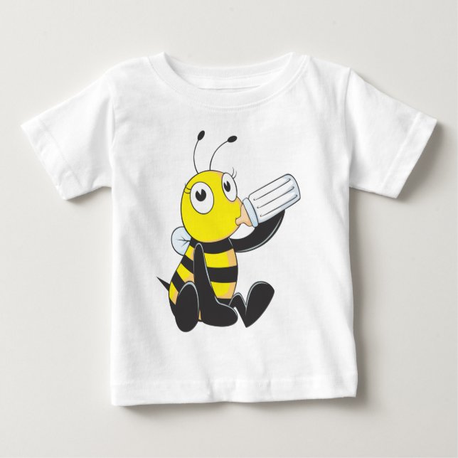 Beställnings- skjortor: Lyckliga babybiskjortor Tee Shirt (Framsida)