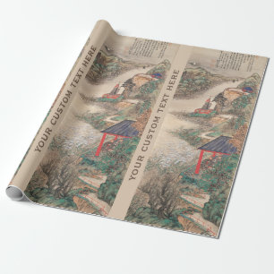 Beställnings- slående in papper för japansk kon presentpapper