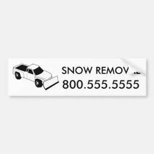 beställnings- snöborttagning: snöploglastbil bildekal