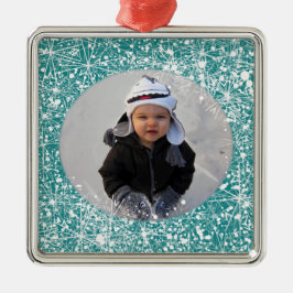 Beställnings- Snowflakeprydnad Julgransprydnad Metall