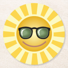 Beställnings- sol underlägg papper rund