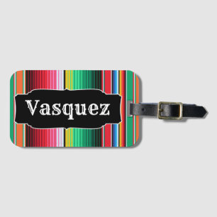 Beställnings- spansk Serape mexicansk Bagagebricka