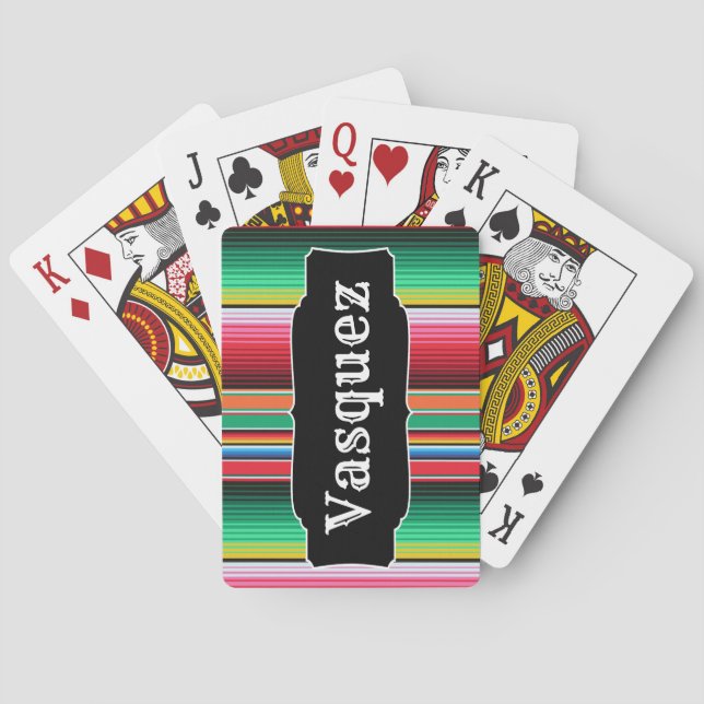 Beställnings- spansk Serape mexicansk Casinokort (Baksidan)