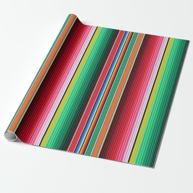 Beställnings- spansk Serape mexicansk filtFiesta Presentpapper (Utrullad)