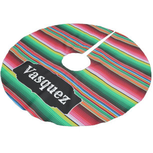 Beställnings- spansk Serape mexicansk Julgransmatta Borstad Polyester