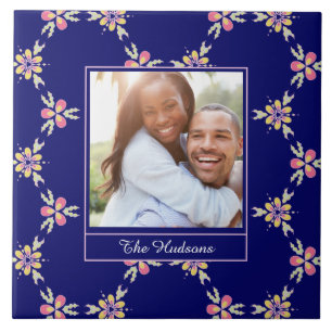 Beställnings- spanskt medelhavs- mönster för foto kakelplatta