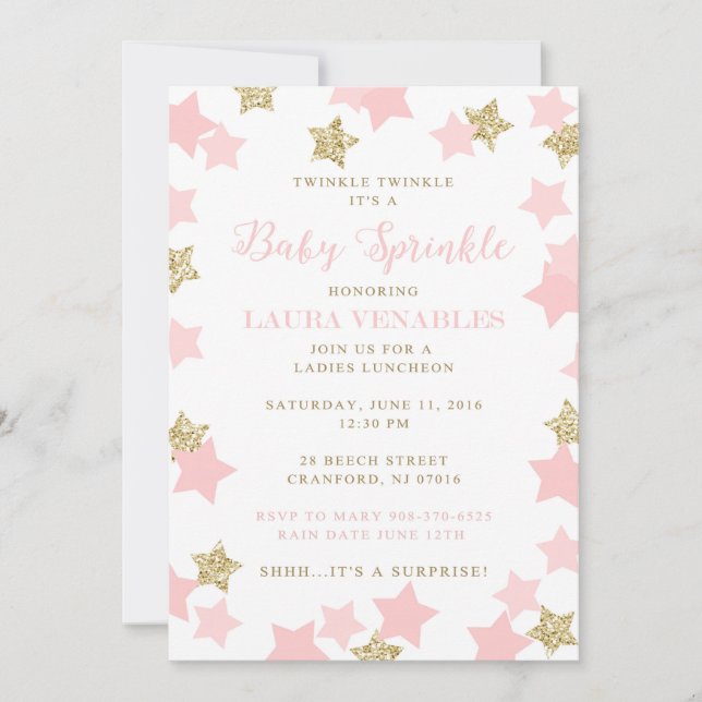 Beställnings- stänkinbjudan för Mary Inbjudningar (Framsida)