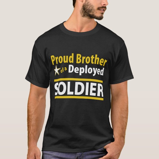 Beställnings- stolt broder av en utplacerad t-shirt (Framsida)
