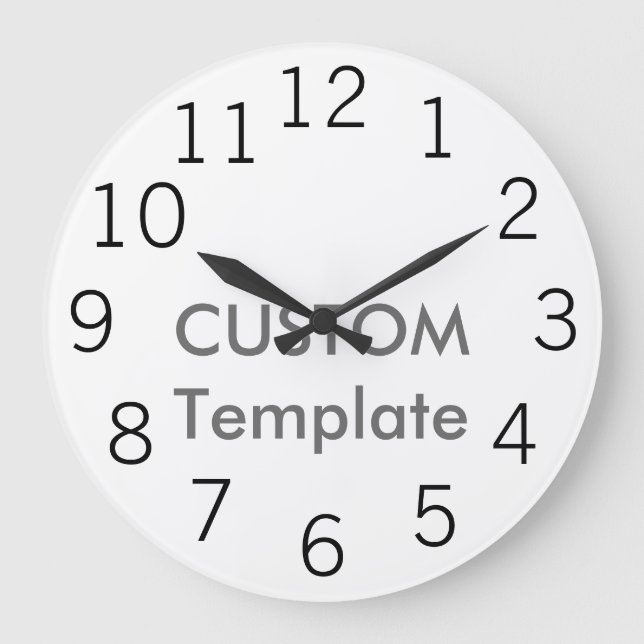 Beställnings- stor 10,75" rundaväggen tar tid på klocka (Framsida)