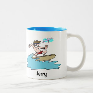 Beställnings- surfarekaffe - Teamugg Två-Tonad Mugg