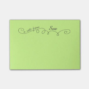 Beställnings- Swirly Postar-it® noterar Post-it Block