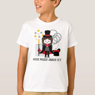 Beställnings- T-tröja för brunettflickaHocus Po Tee Shirt