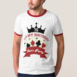 Beställnings- T-tröja för födelsedagpokerparty T Shirt