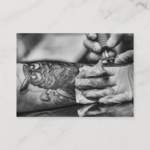 Beställnings- tatueringkonstnärvisitkort visitkort