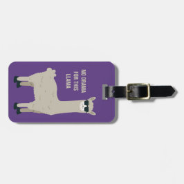 Beställnings- text & kall Llama för färg Bagagebricka