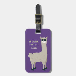 Beställnings- text & kall Llama för färg Bagagebricka