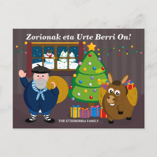Beställnings- text, Olentzero Navidad/julplats: Helg Vykort